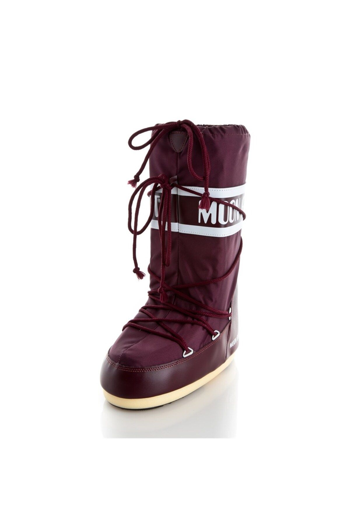 Burgundy moon boots 2025