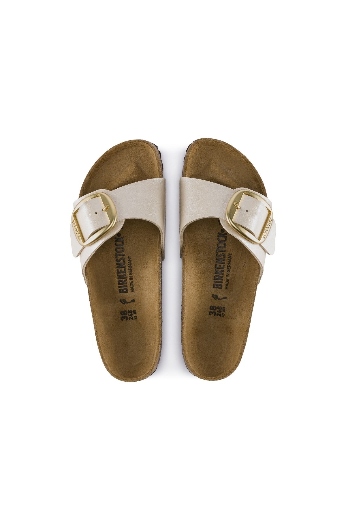 دمپایی بیرکن استاک مردانه  سفید  راسته      لباس خانگی | Birkenstock 1944 DE - تصویر 3
