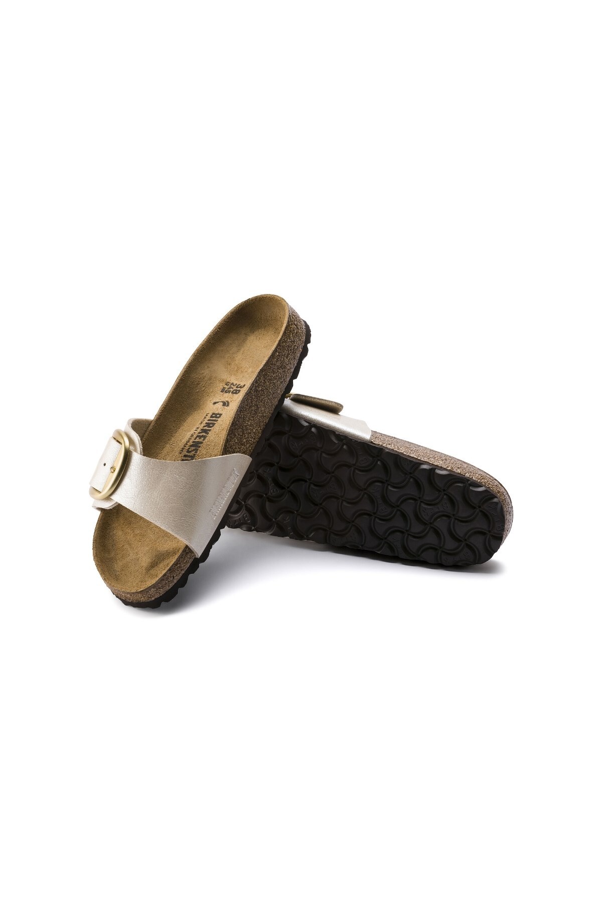 دمپایی بیرکن استاک مردانه  سفید  راسته      لباس خانگی | Birkenstock 1944 DE - تصویر 4