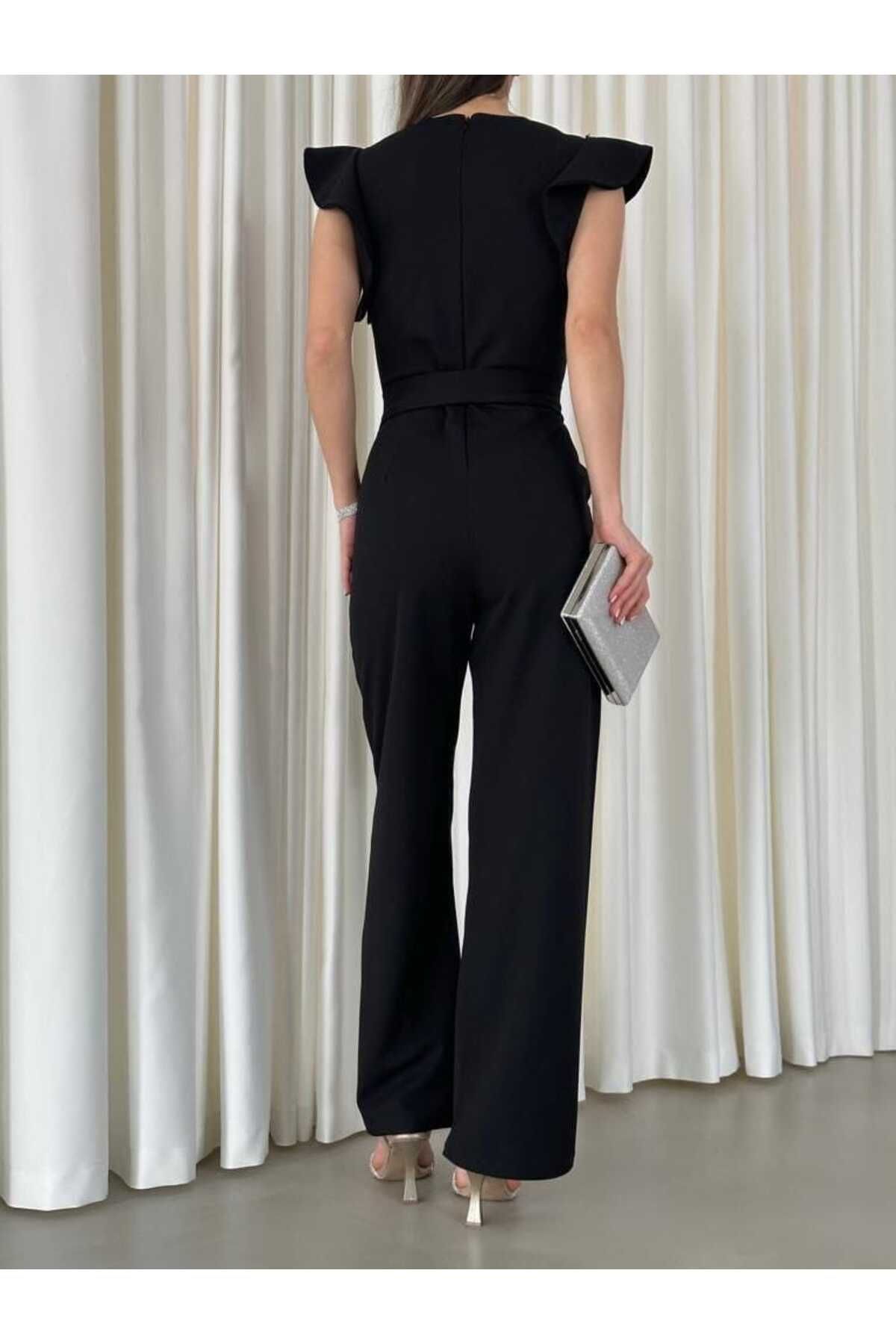 Black jumpsuit for funeral store