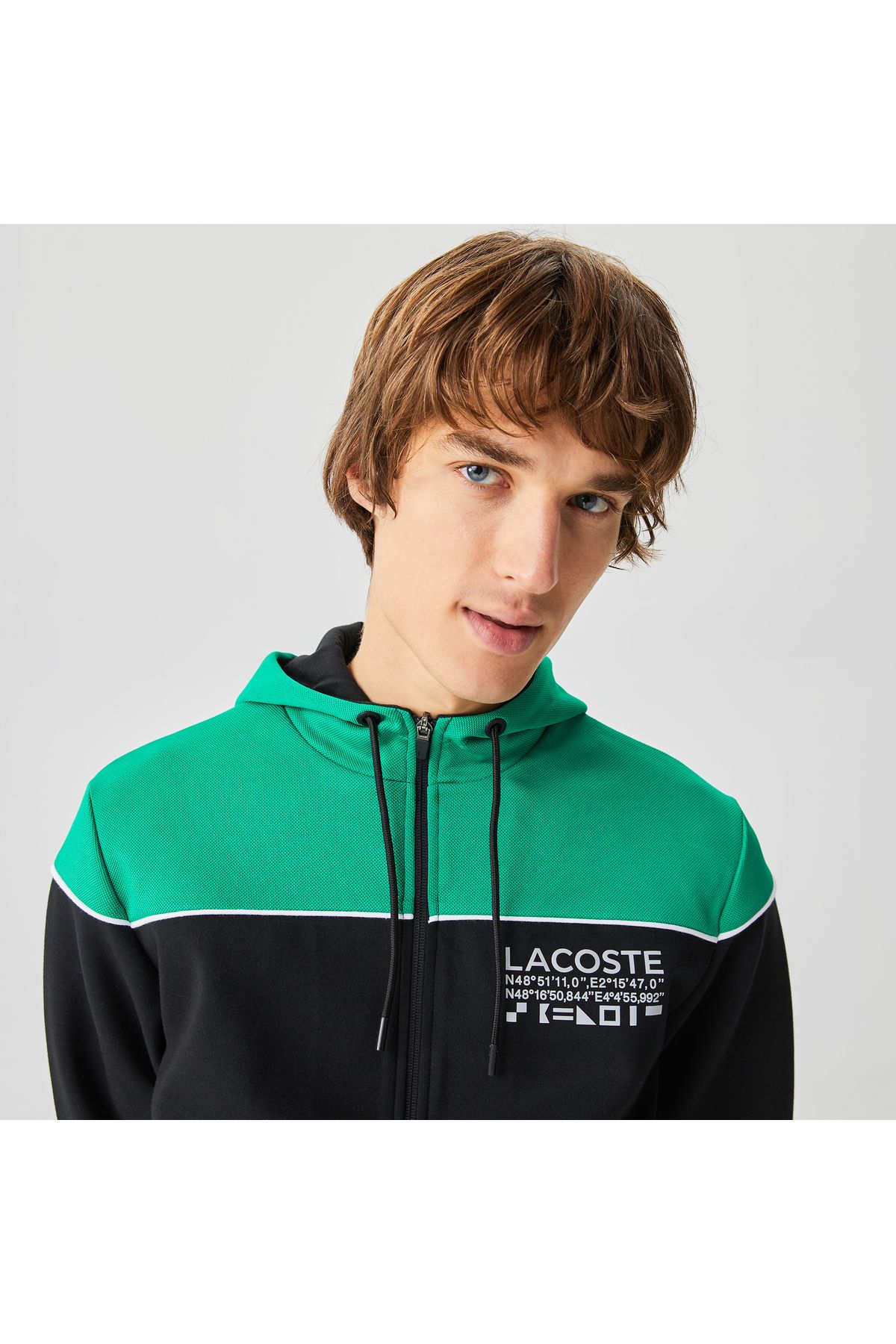 Sweat zippe lacoste top