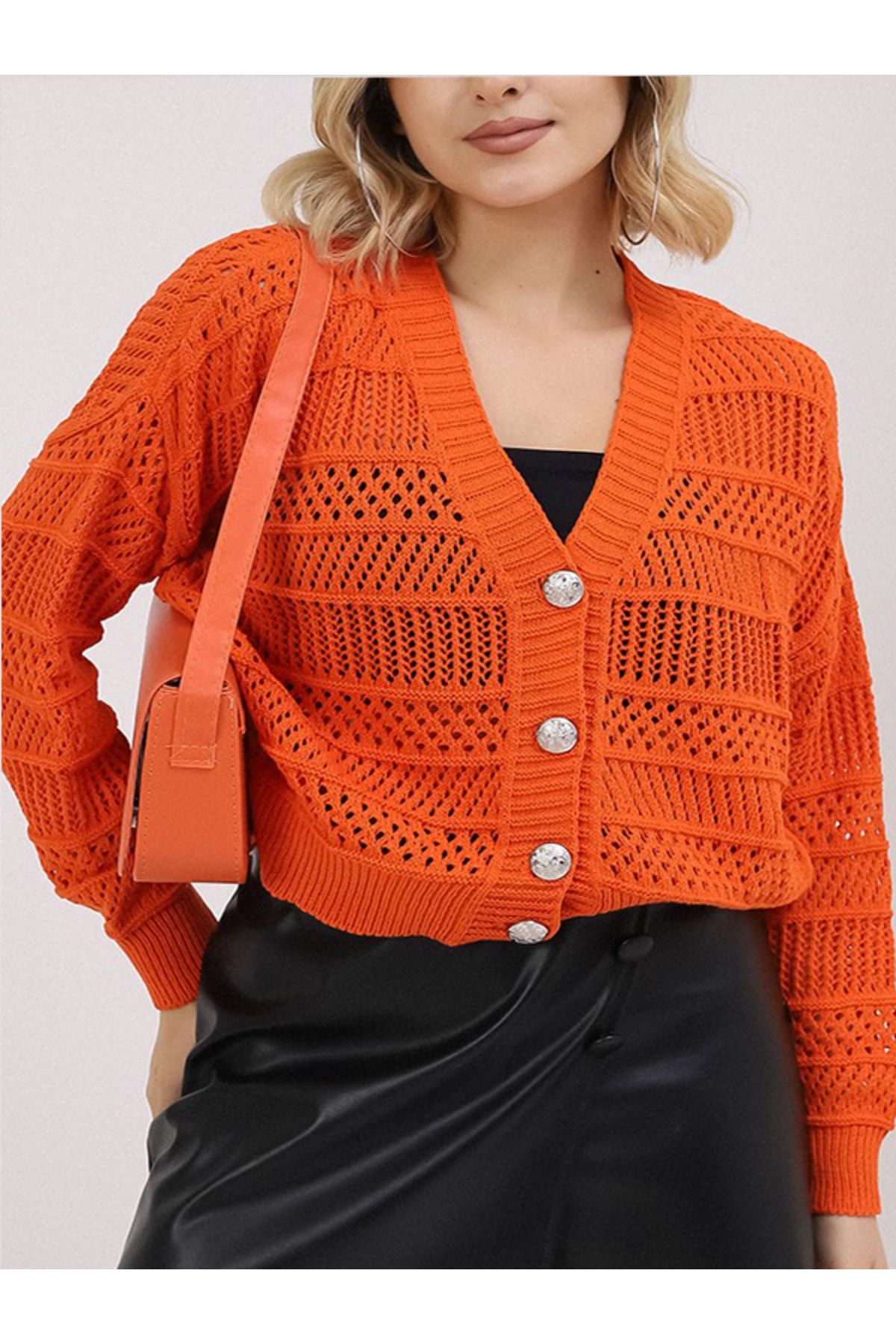 Orange new arrivals summer cardigan