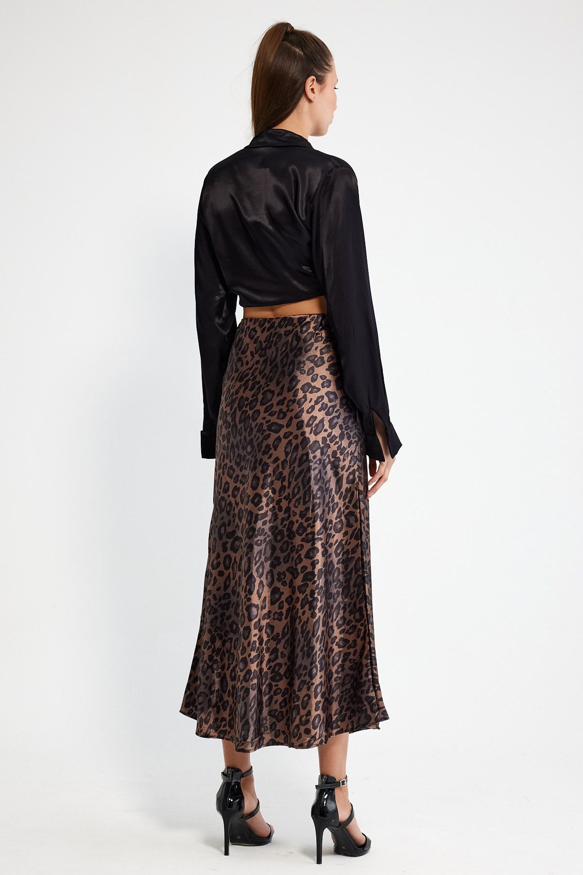 Dark leopard 2025 midi skirt