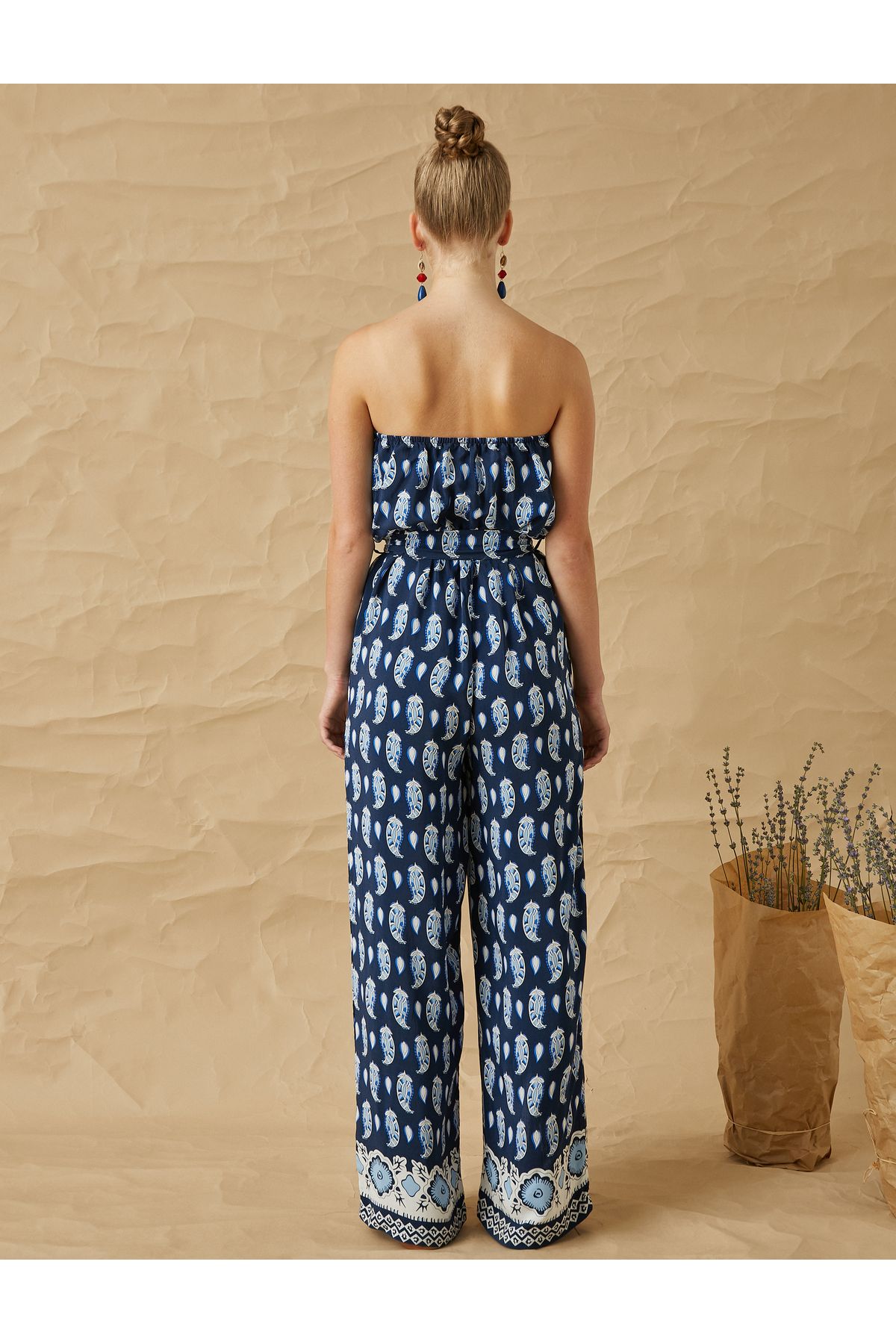 Strapless polka dot jumpsuit shop