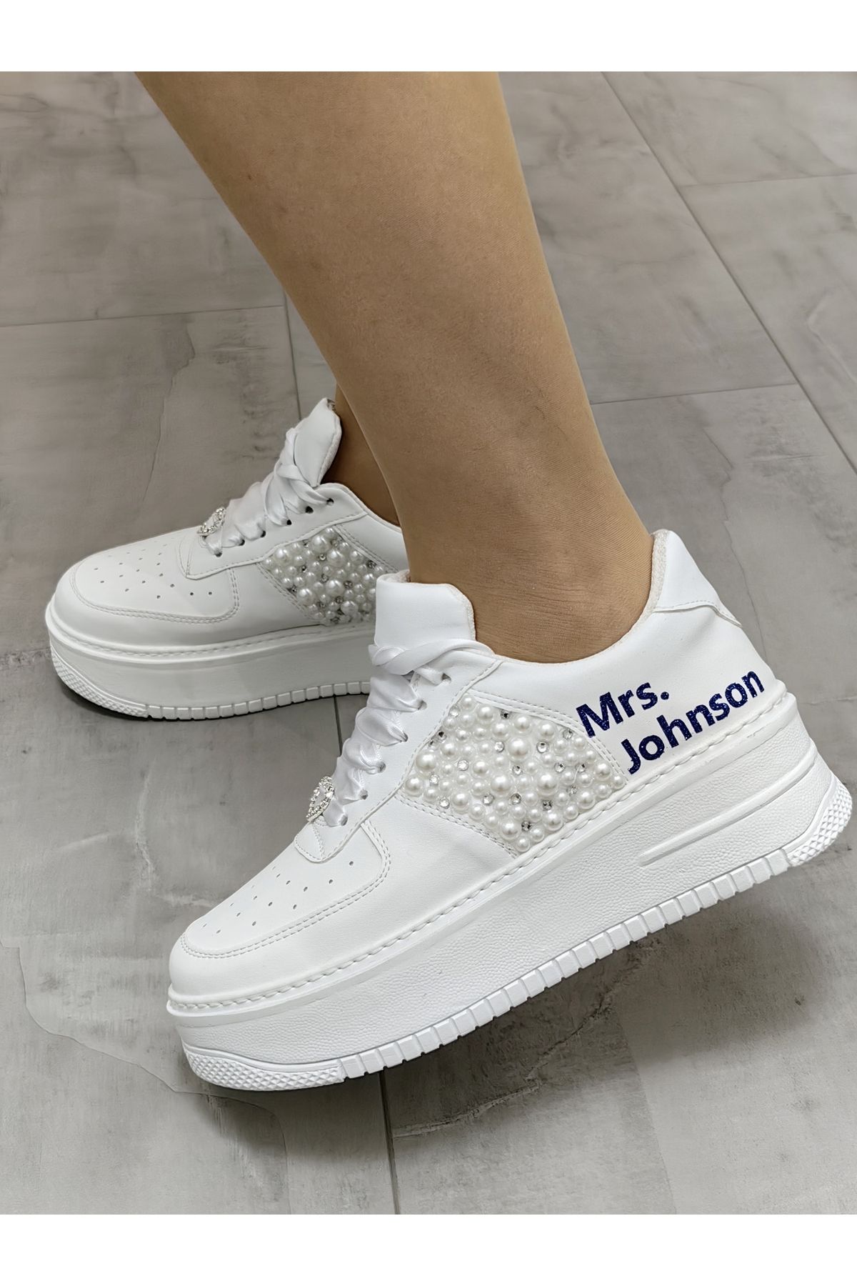 Ayakkabı Tutkusu Stilo Pantofi De Mireasa Pantofi Cu Perle Si Cristale De Piatra Design Special Pantofi De Seara De Mireasa Pentru Mirese Femeie - 40