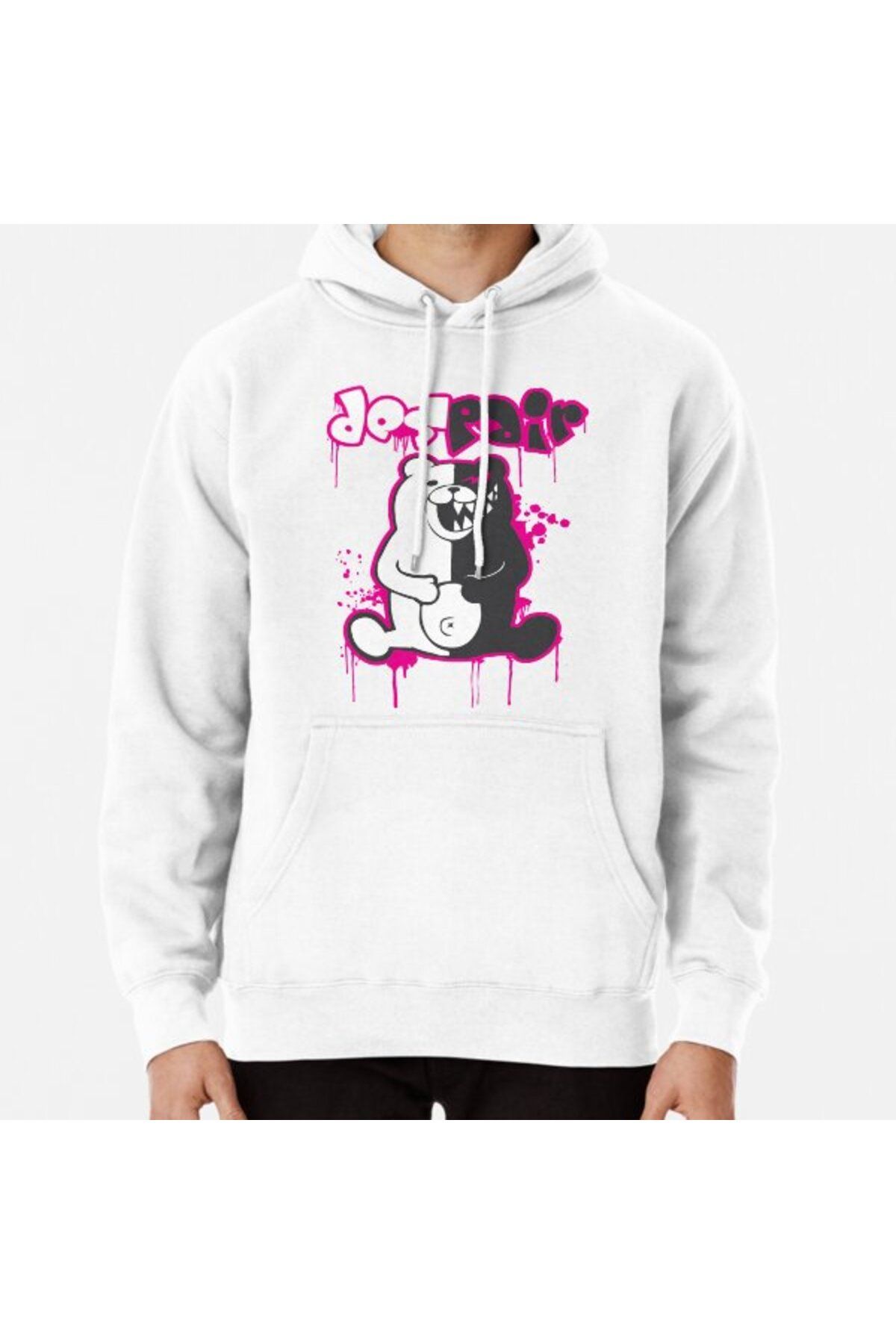 ZOKAWEAR Danganronpa Monokuma Despair Pink White Hooded