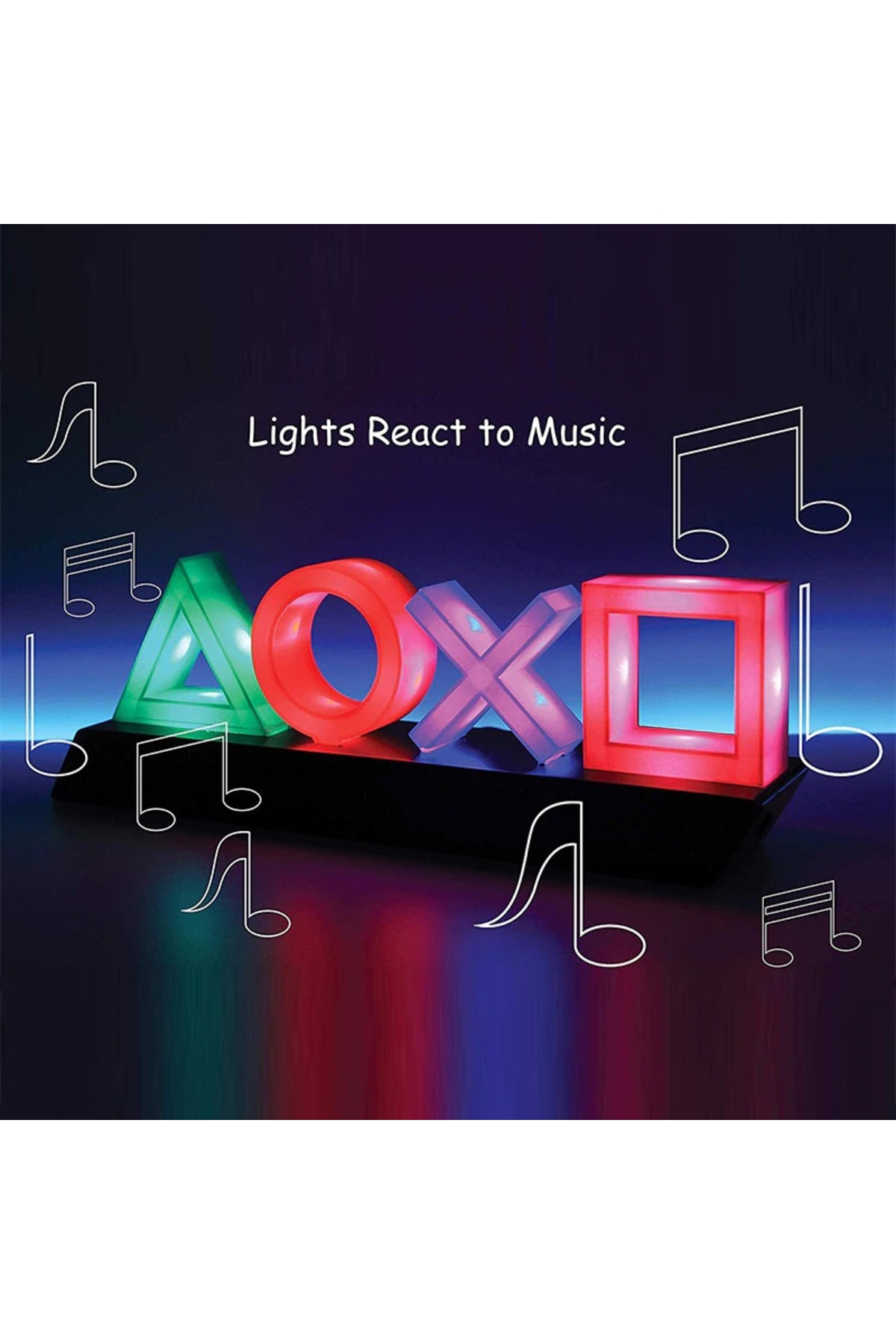 Playstation Icons Light 3 Işık Modlu Ve Müzikte Sese Duyarlı 4