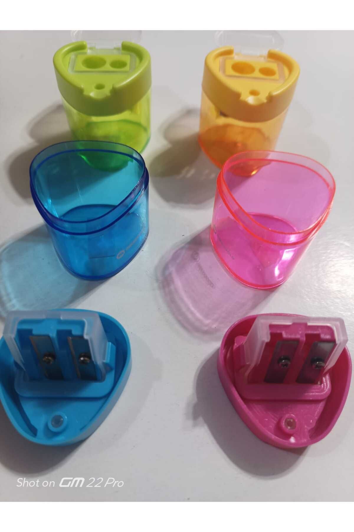Mikro-Large Chamber Pencil Sharpener with Double Opener and Lid (4pcs) 4