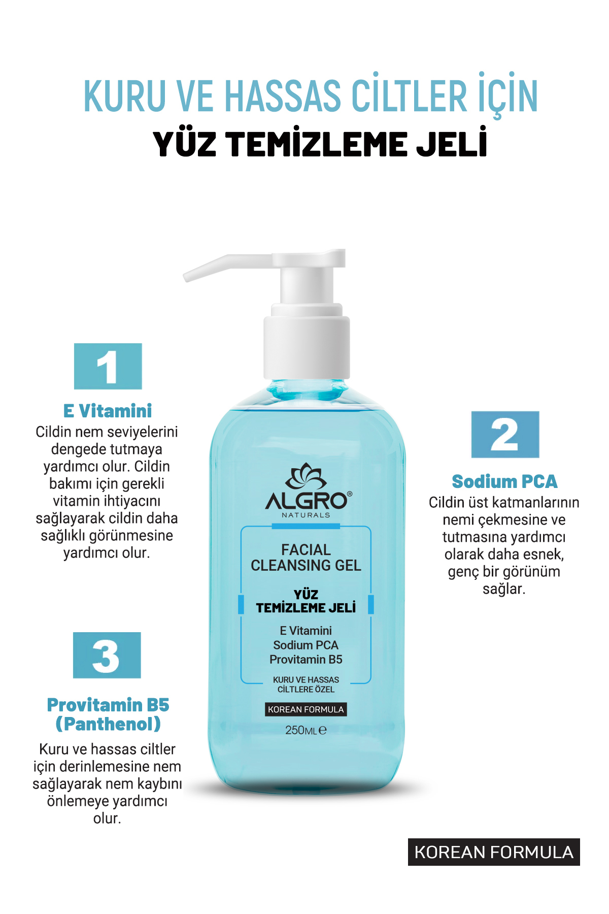 پاک کننده صورت   Algro | ALGYTJKURUHASSAS اورجینال - تصویر 3