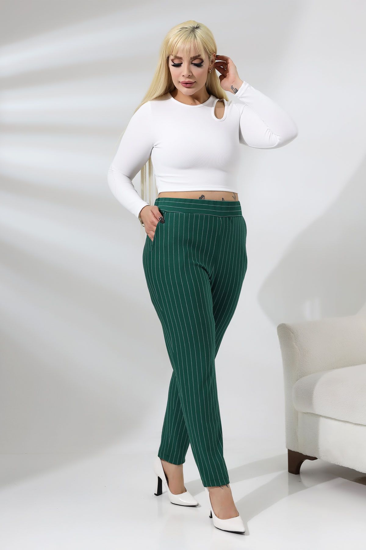 Striped hotsell stretchy pants