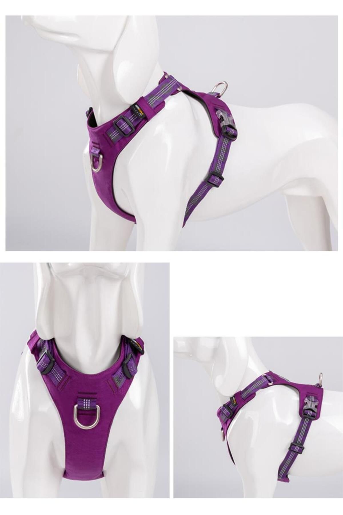 True Love-Cordura Fabric, Water Resistant Purple Chest Collar 5