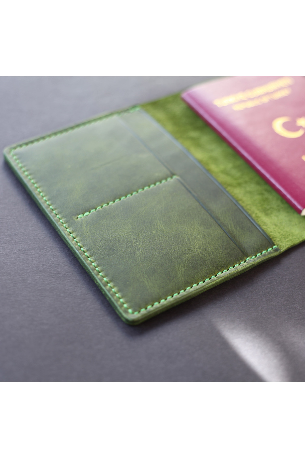 کیف پول مردانه سبز Çakıl Tasarım | TYC00601286193 اورجینال - تصویر 3