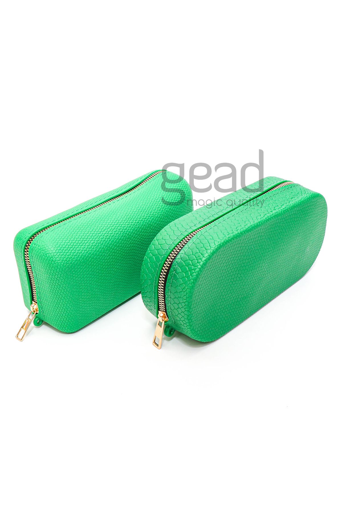 ست کیف آرایش 2 عددی ست کیف آرایش سیلیکونی - ست کیف چند منظوره Gead Cosmetic