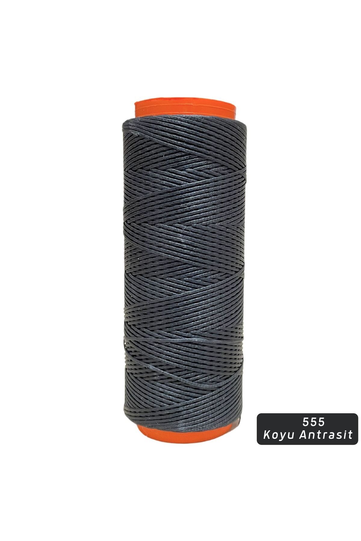 Limaxs Waxed Yarn 0.8 mm-100 mt Waxed Yarn Jewelry Leather Hobby Saddle Yarn Bag Rope, Dark Anthracite