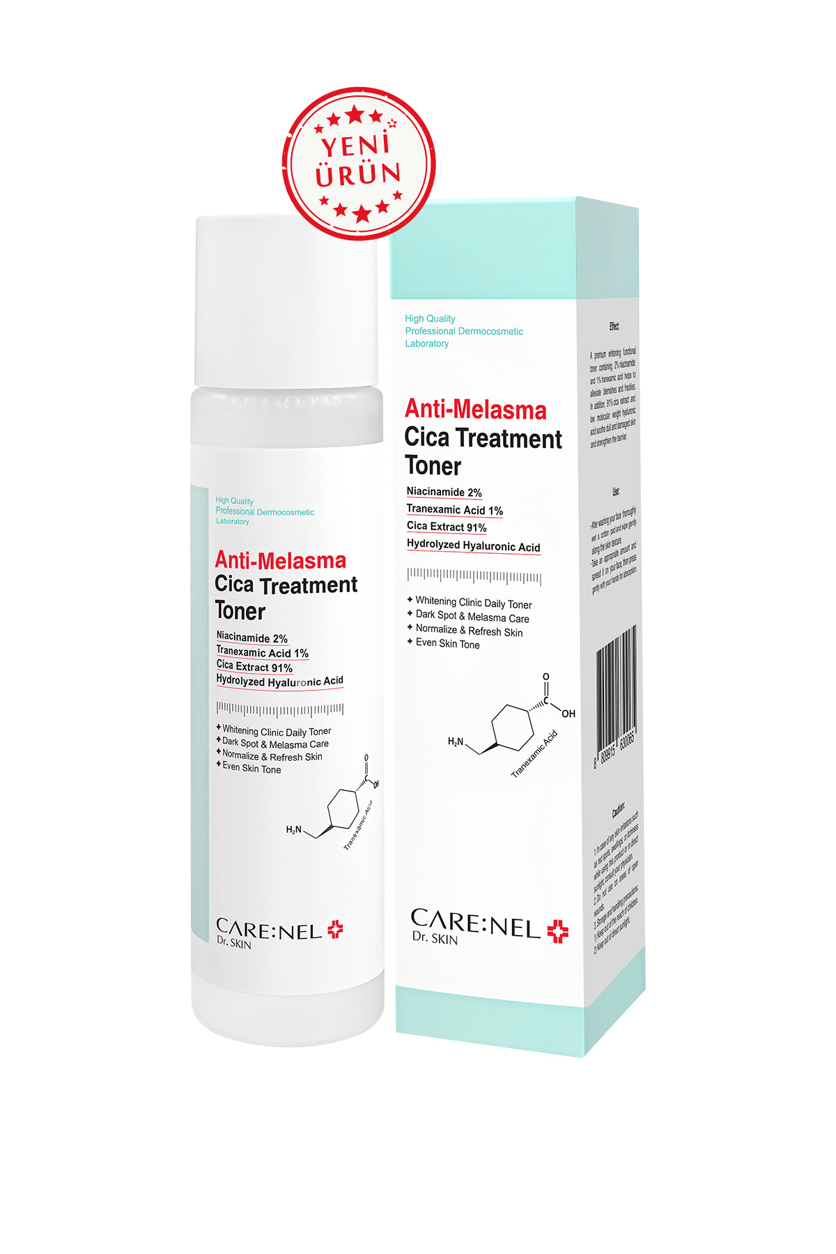Care:Nel Anti-melesma Cica Treatment Toner - Cica Içeren Leke Karşıtı Tonik 155ml — 8809915630065