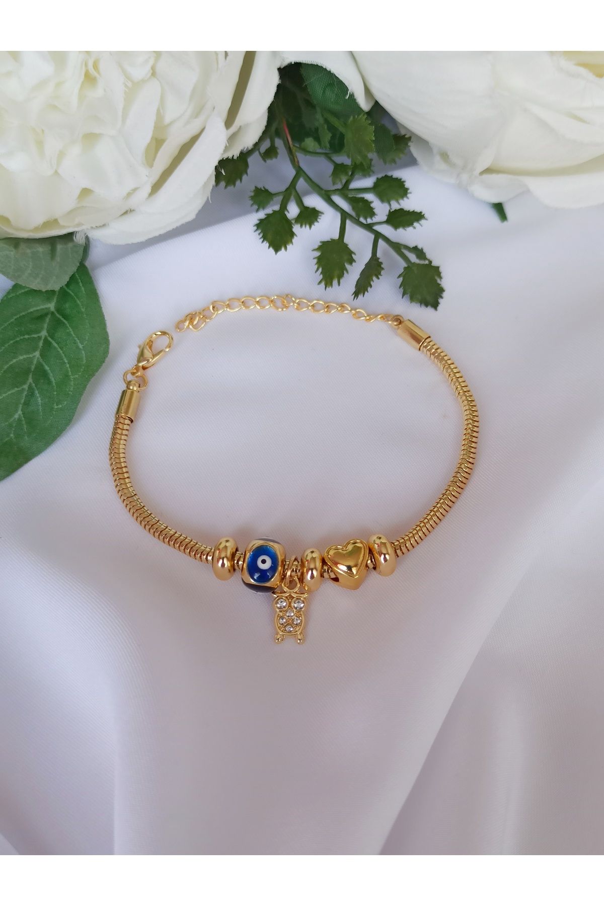 Owl on sale charm bracelet