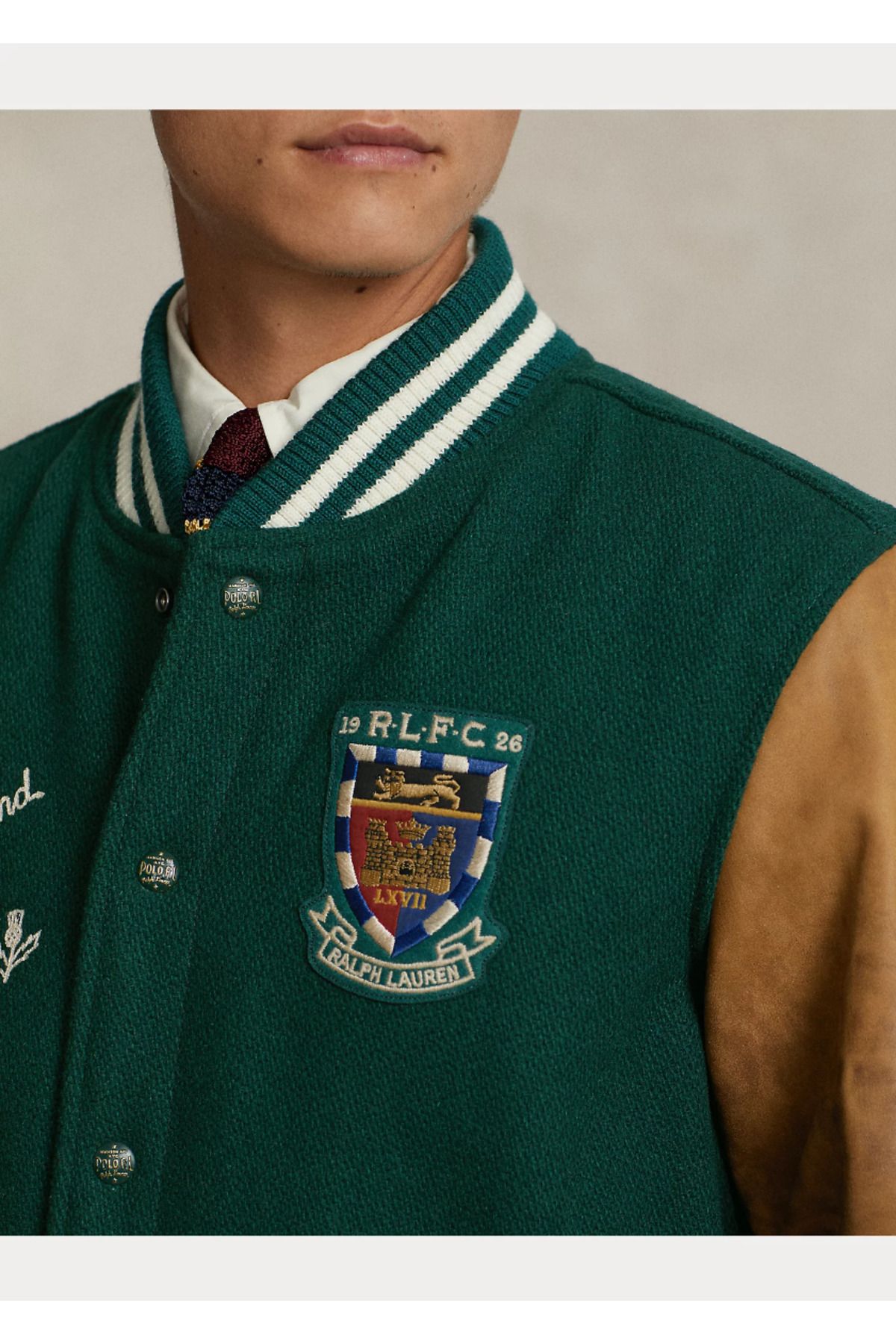 Ralph lauren rugby varsity jacket 2025