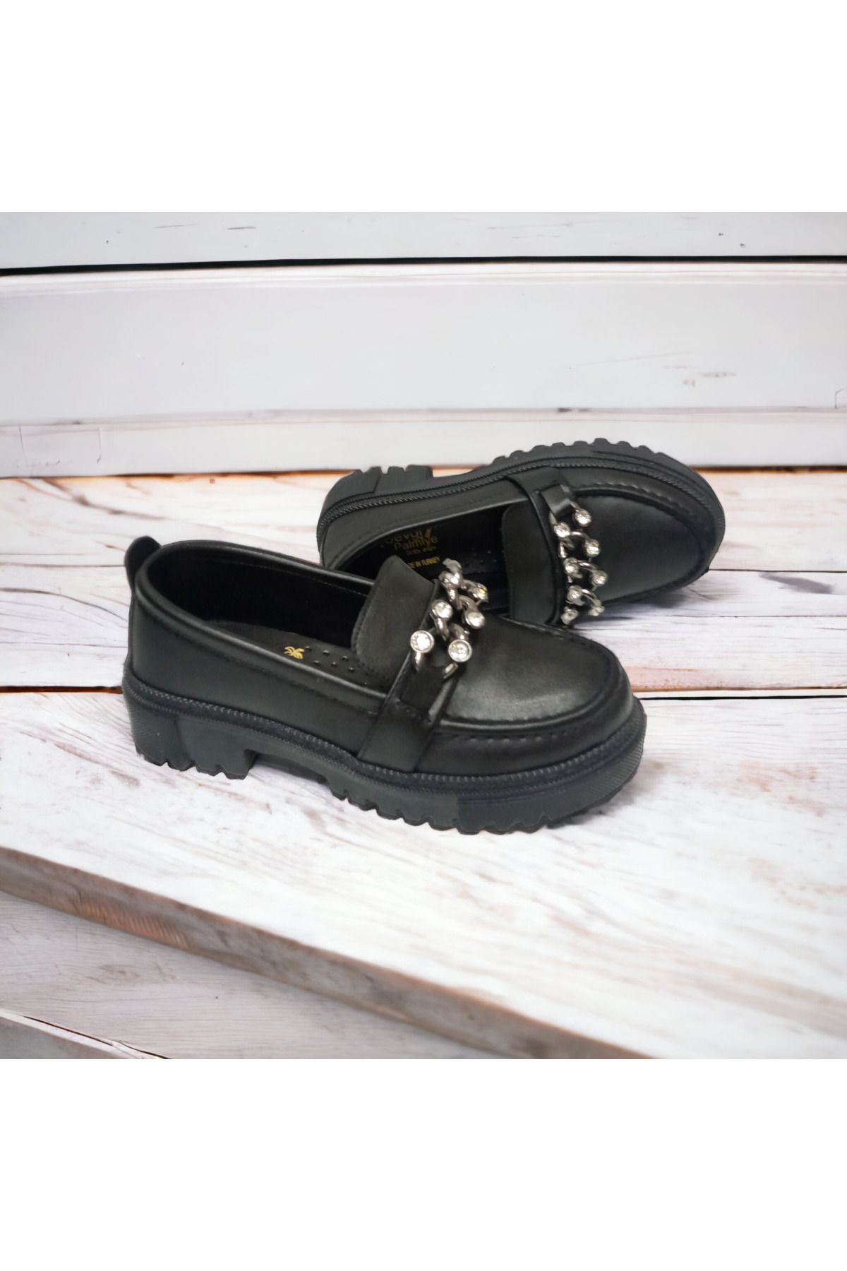 PAT K BEBE GIRL S BUCKLE THICK SOLE SCHOOL SHOES