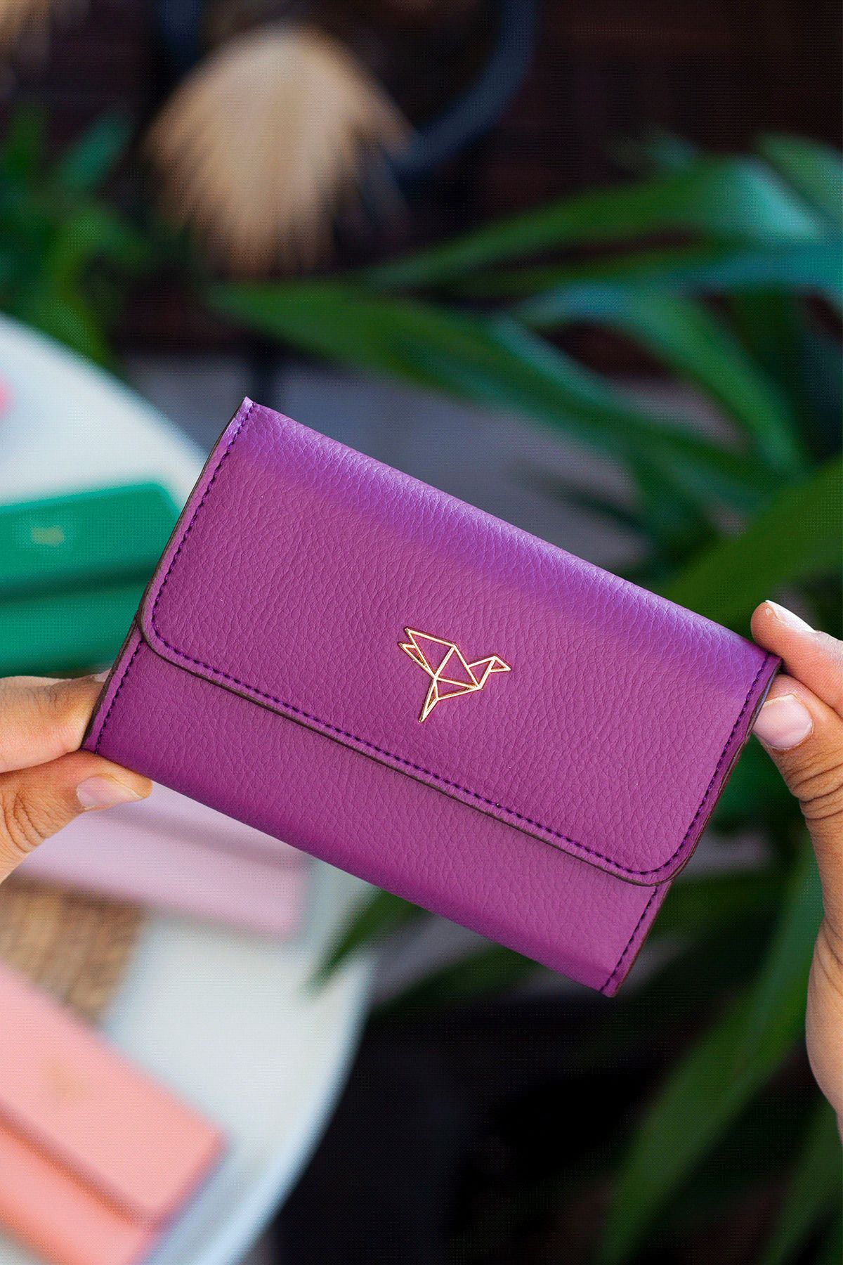 Ladies purse wallet sale purple