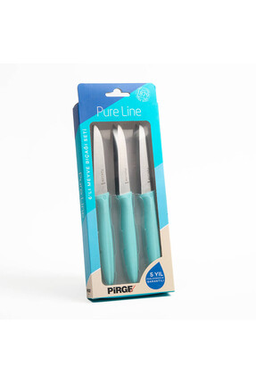 Pirge Pure Line Turkuaz Meyve Bıçağı Seti 9 cm (6'lı)