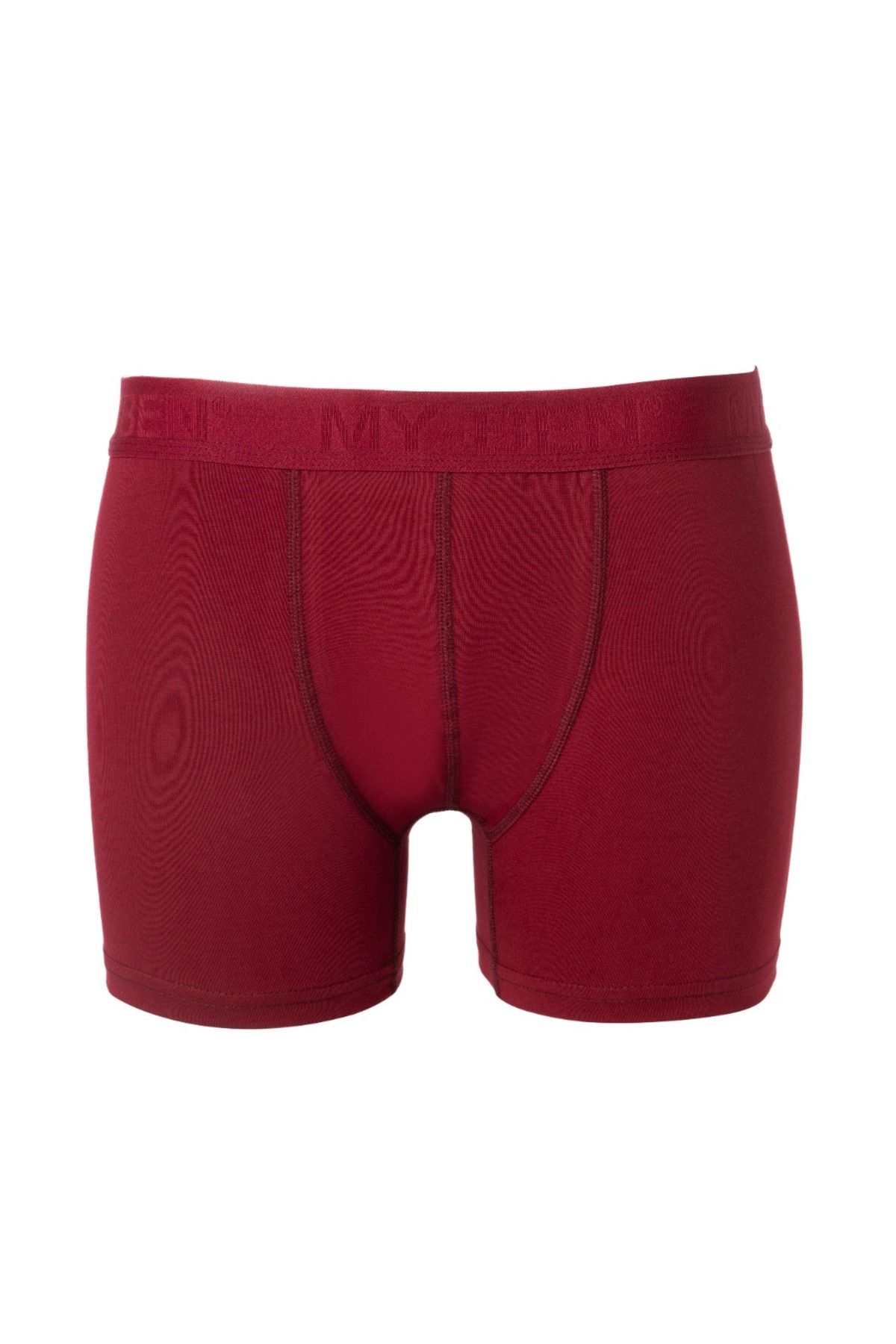MyBen-Boxer de 10 bucăți din bumbac și lycra de culoare burgundă, ultra confortabil, complet Lycra, bumbac pieptănat compact B-910 2