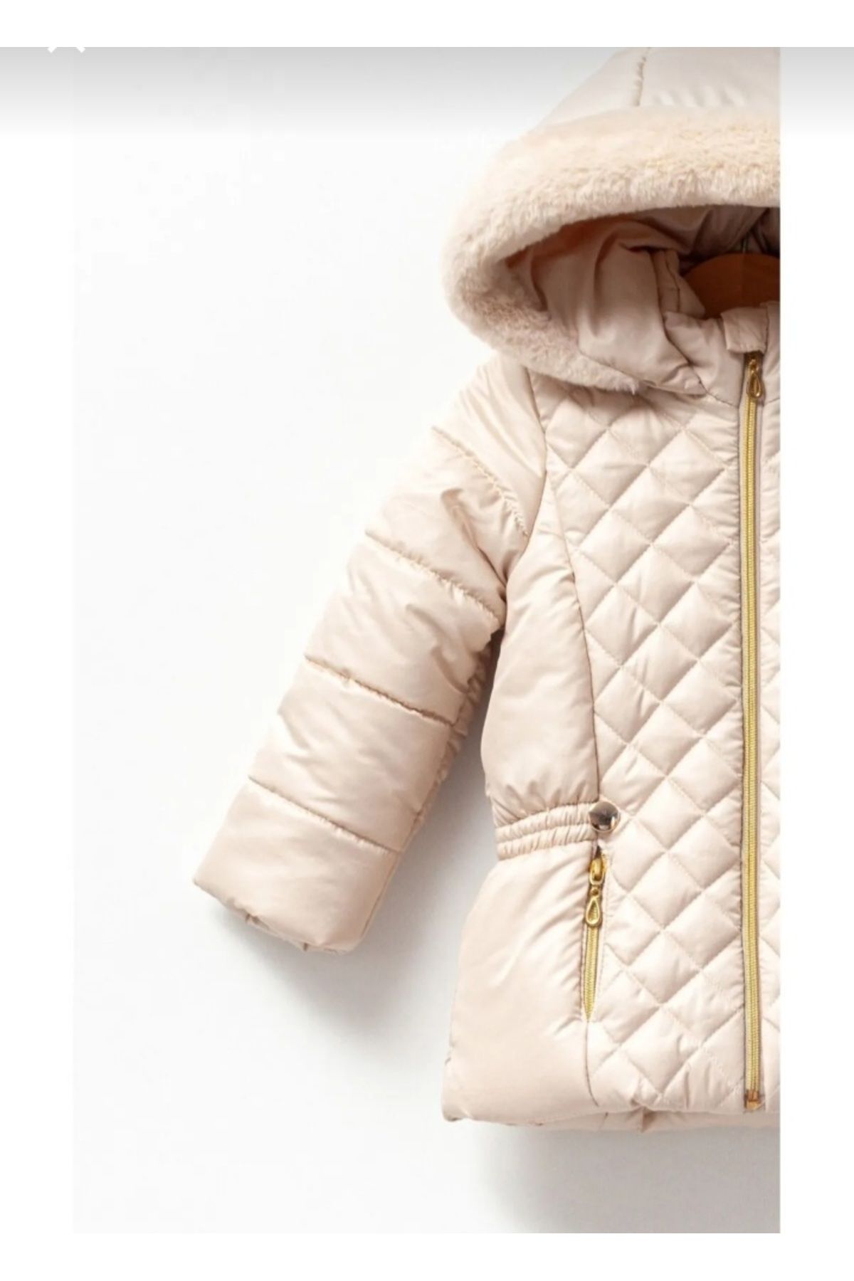 Esterella Girls fleece lined coat plush hooded waterproof girl s