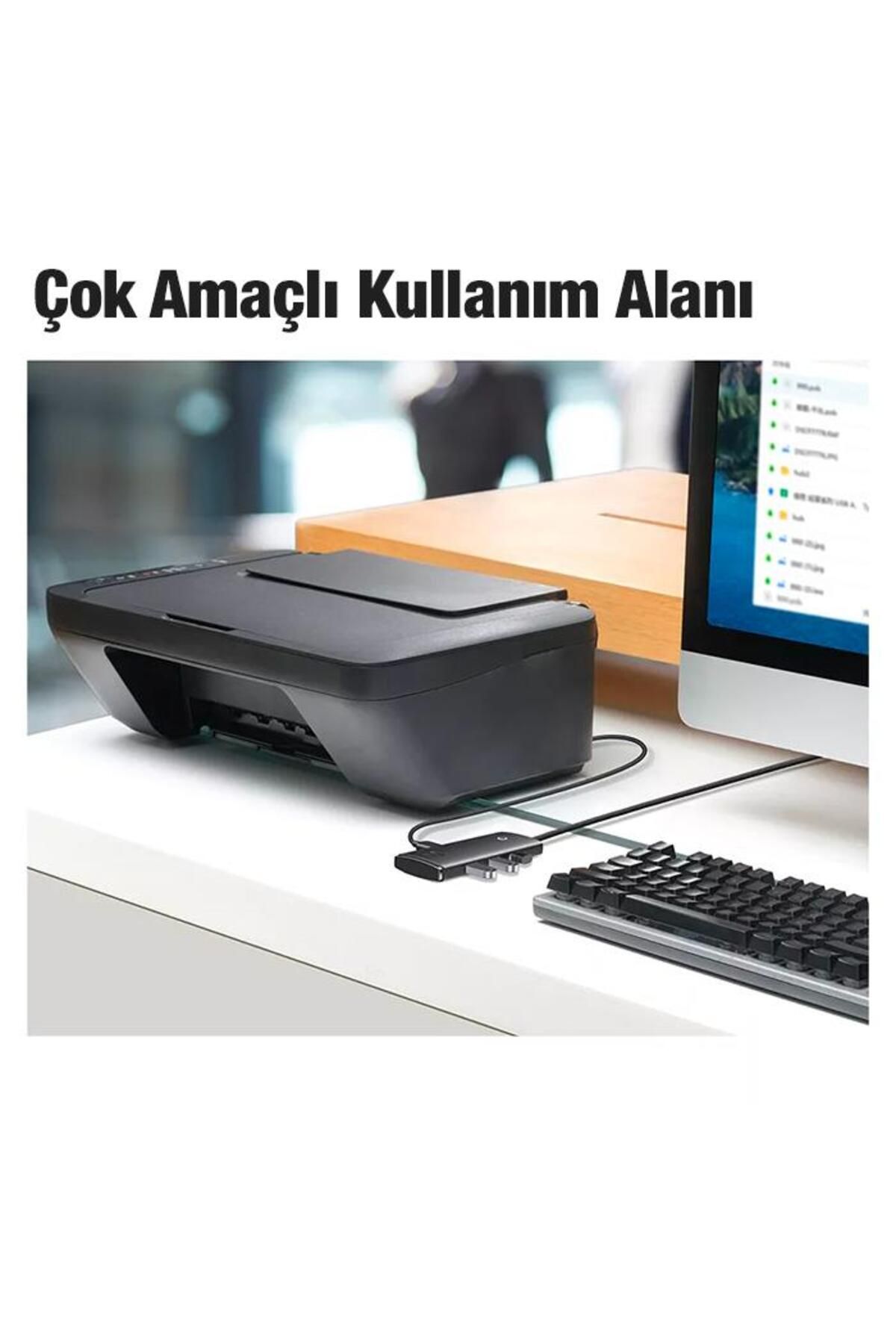 0.25cm 5gbps Veri Aktarım 4 Portlu Type-c To Usb 3.0 Dönüştürücü Çevirici Hub Tak Çalıştır - 4