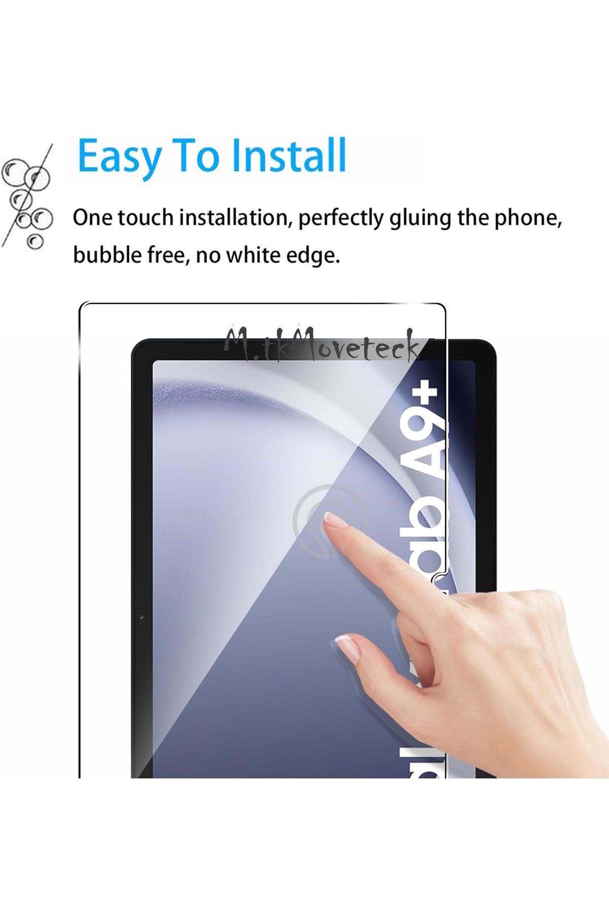 m.tk moveteck Samsung Galaxy Tab A9 Plus 11 Inch Compatible Case 360  Rotatable Stand Cover Screen Protector Sm-x210 - Trendyol