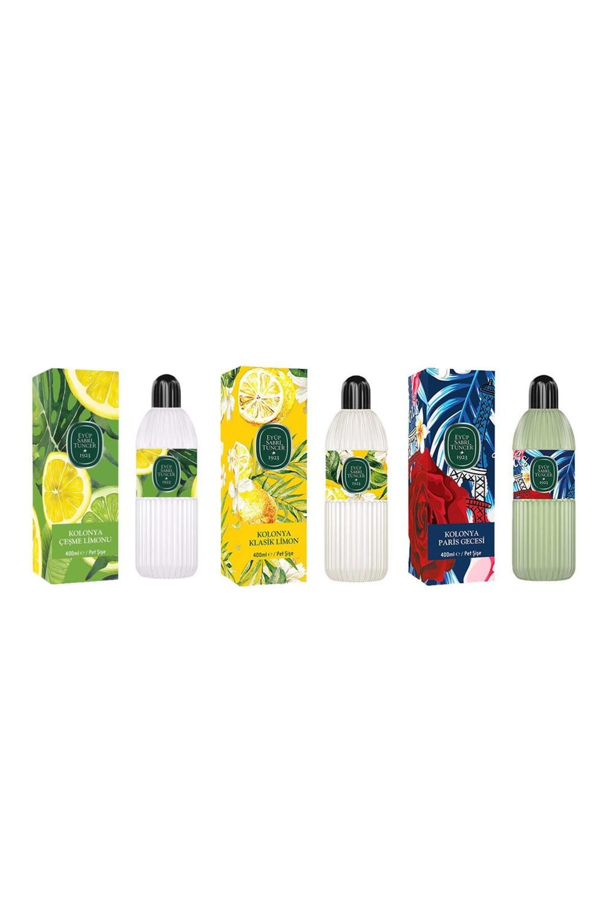 ادکلن Çeşme Lemon, Classic Lemon and Paris Night Pet Bottle 400 ml Eyüp Sabri Tuncer