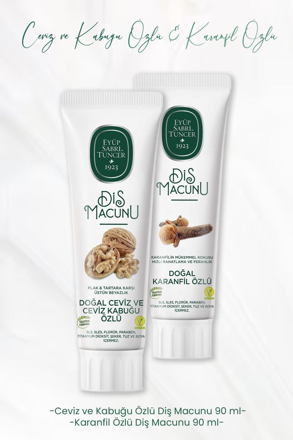 Eyüp Sabri Tuncer-Toothpaste Walnut and Shell Extract 90 ml and Clove Extract 90 ml 1