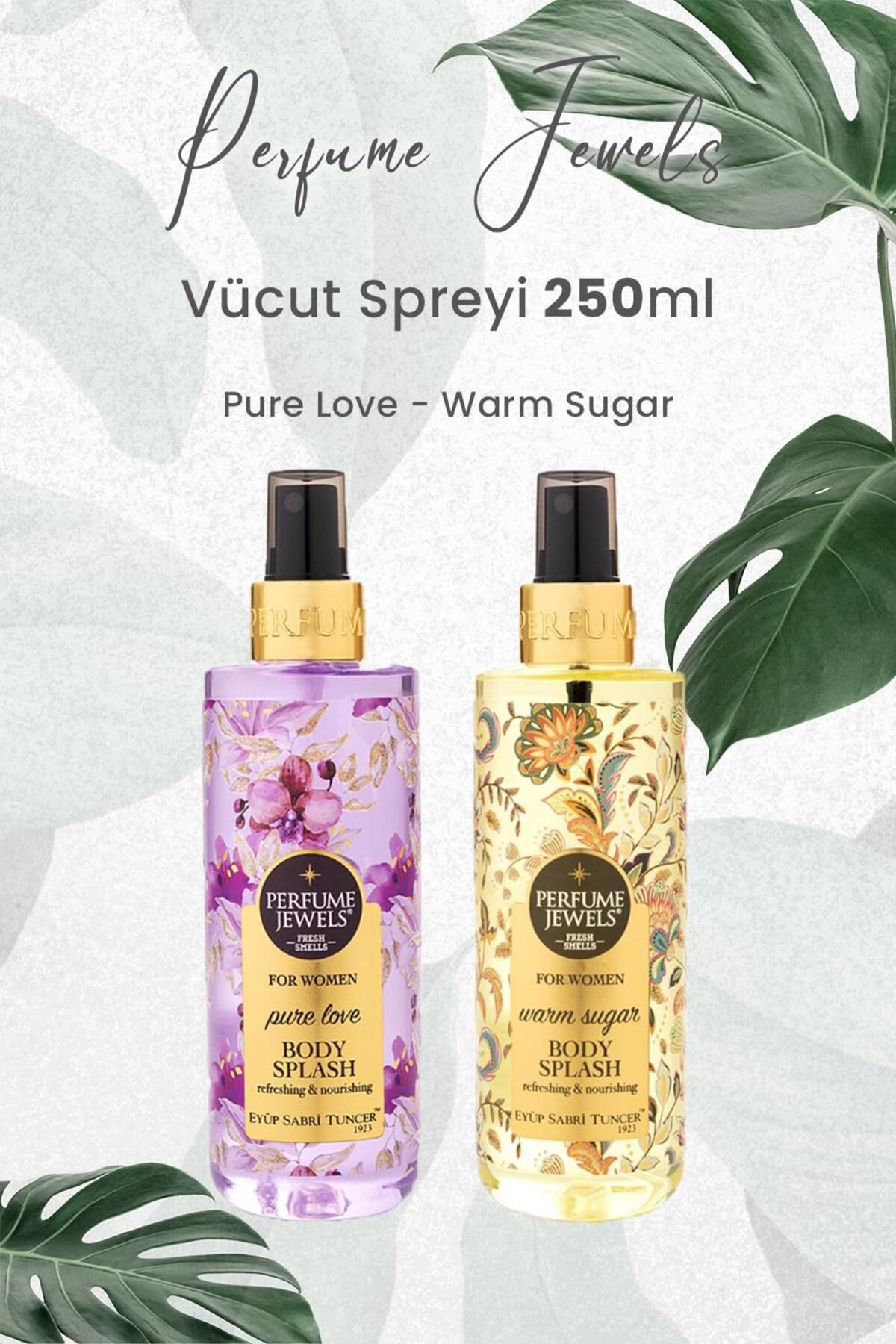 Pj Body Splash Pure Love 250 ml و Warm Sugar 250 ml Eyüp Sabri Tuncer