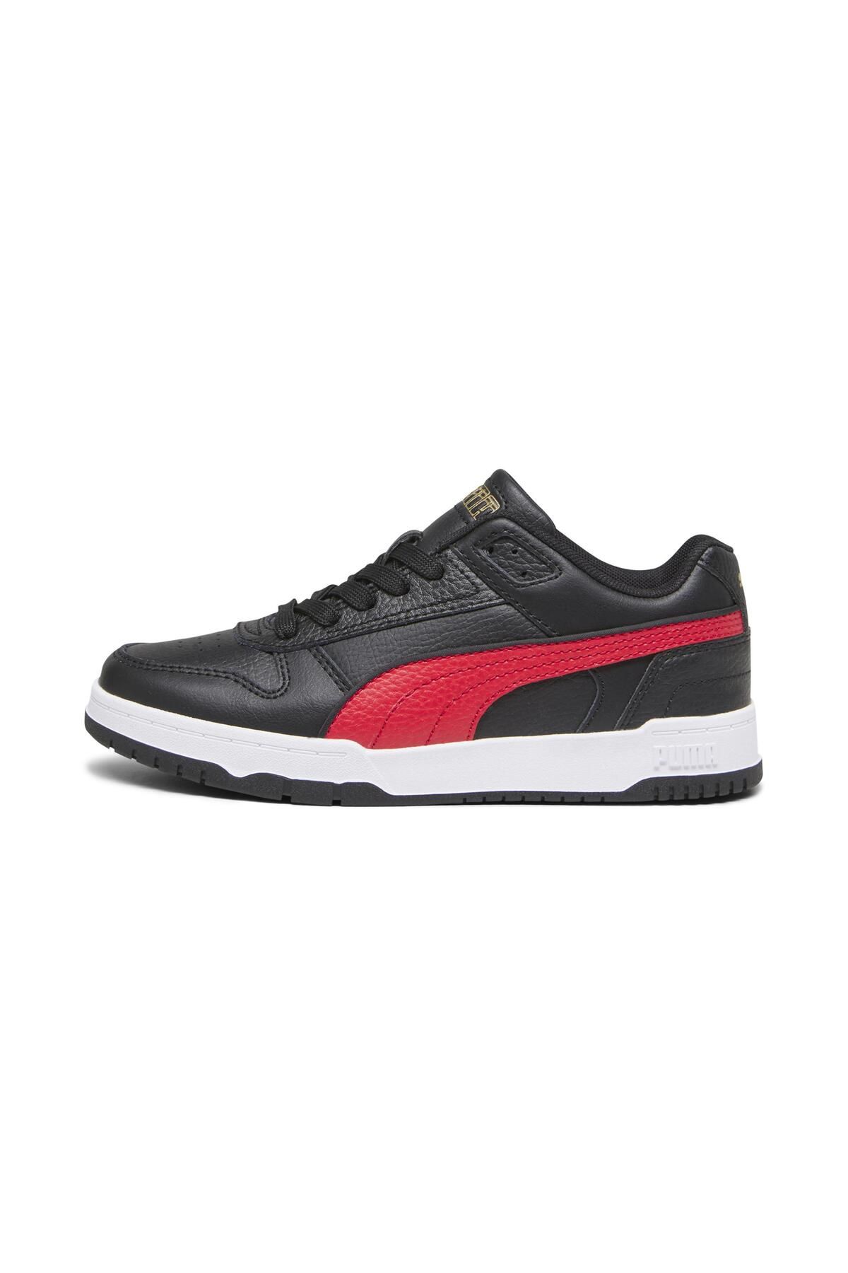 اسنیکر مشکی مردانه و زنانه بازی RBD LOW JR سیاه سفید برای همه زمان ها Puma