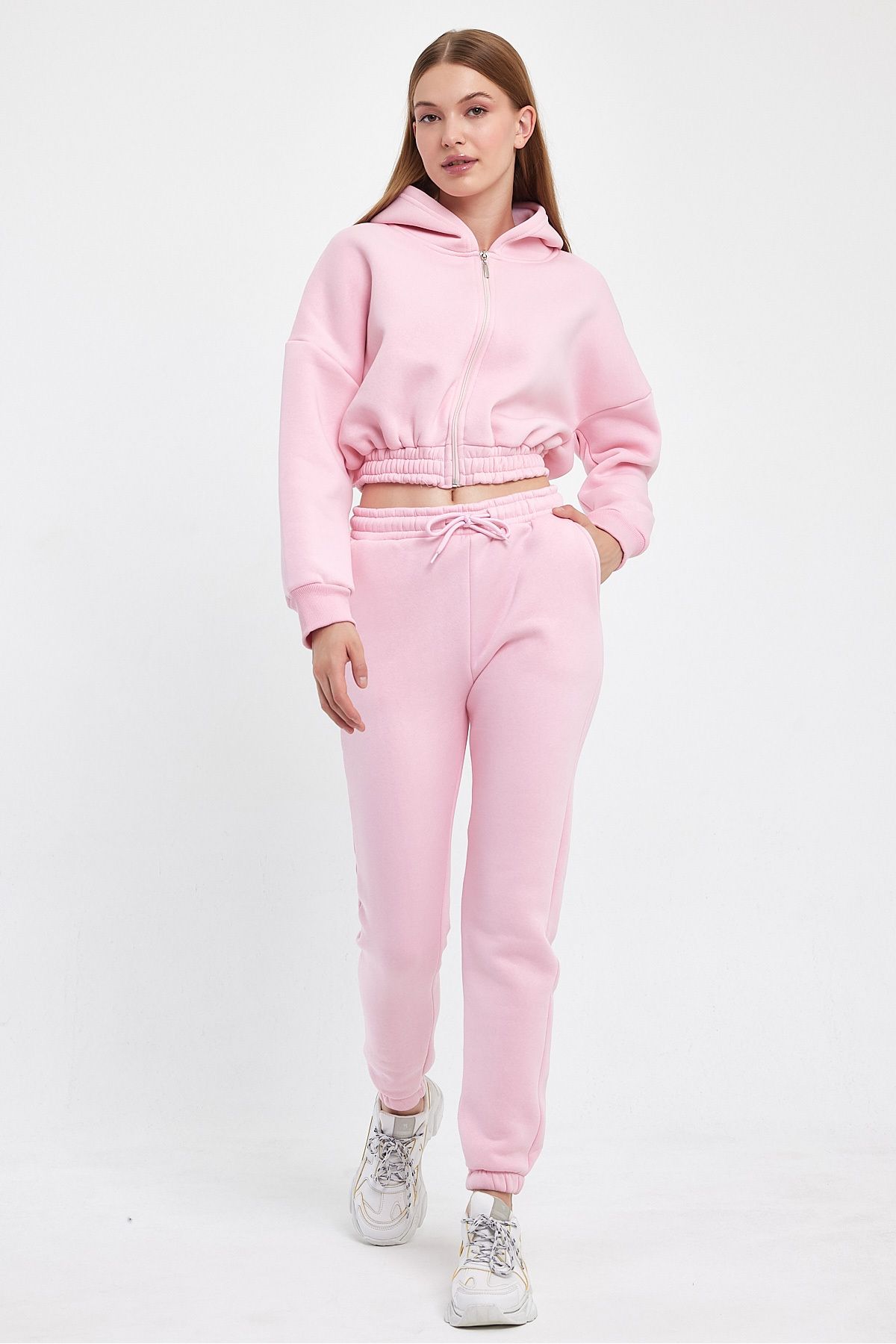 GHY FASH ON Sweatsuit set Pink Oversize Trendyol