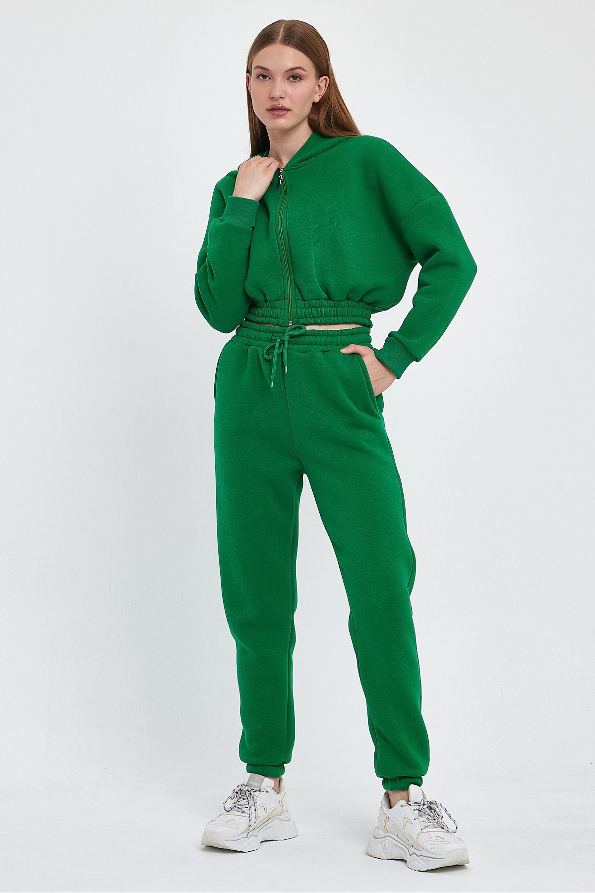 Cropped tracksuit best sale