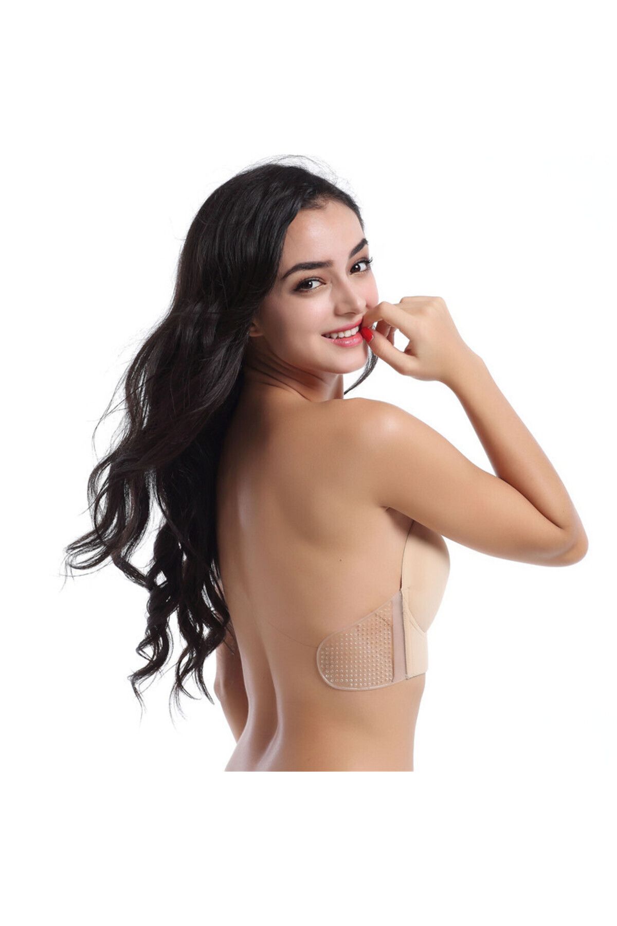 MOR SALKIM HOME-Tape with Chest Silicone Lift Pad Self Adhesive D cup pad for strapless low cut dress 4