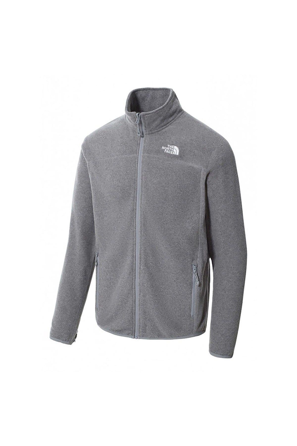 Grey fuzzy north face new arrivals
