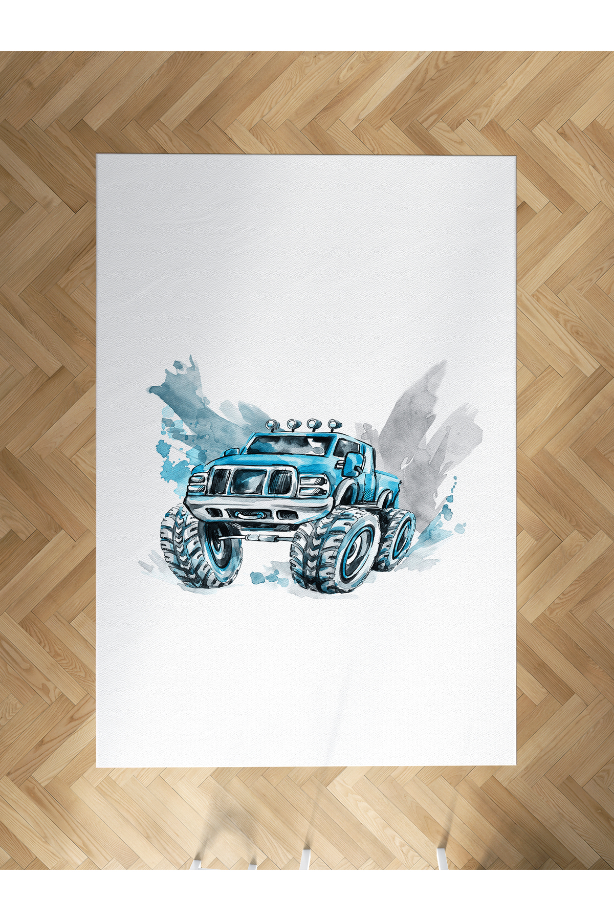 BABY and CHILDREN 'S ROOM Jeep patterned carpet