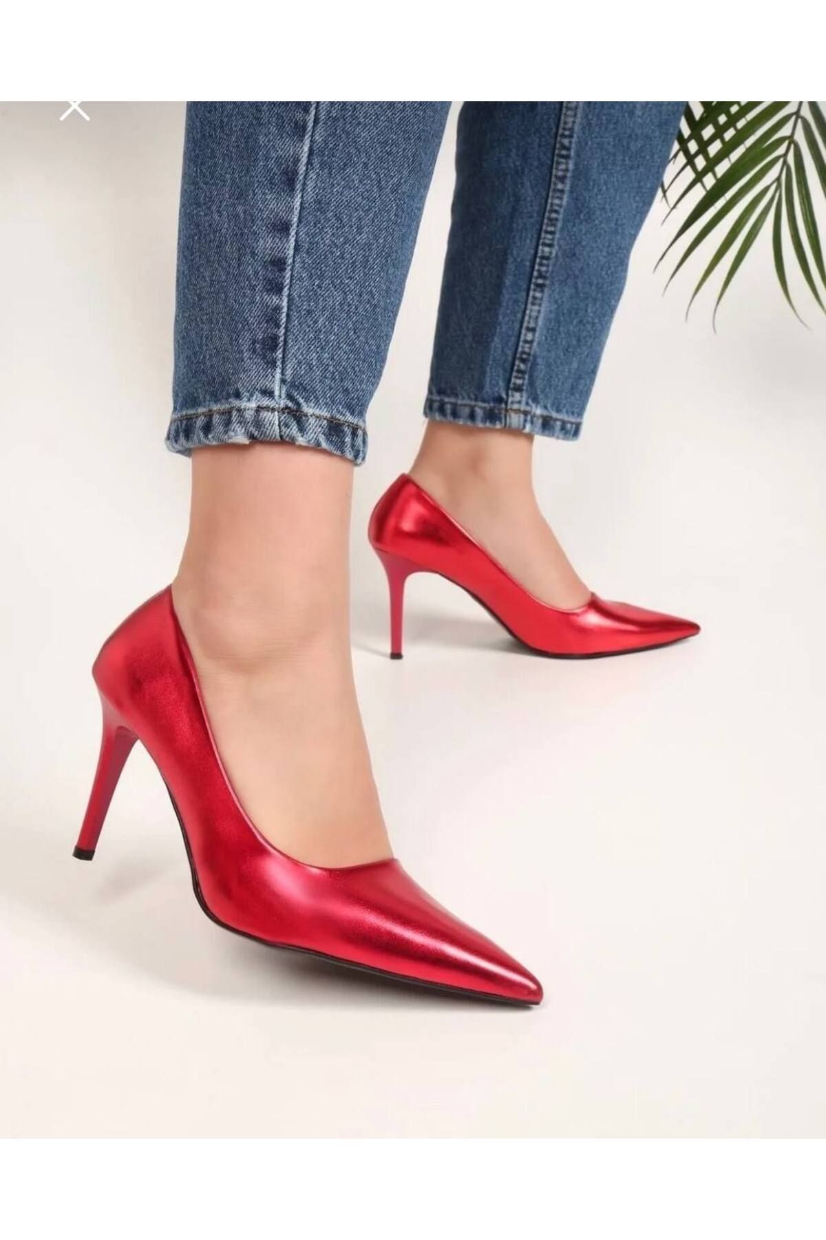 Lady Pantofi Roșii Clasici Cu Toc De Damă Stiletto - 38