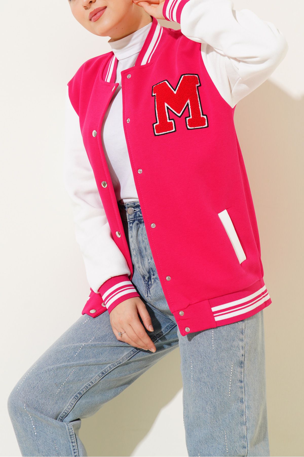 Bigdart Jacket Pink Regular fit Trendyol