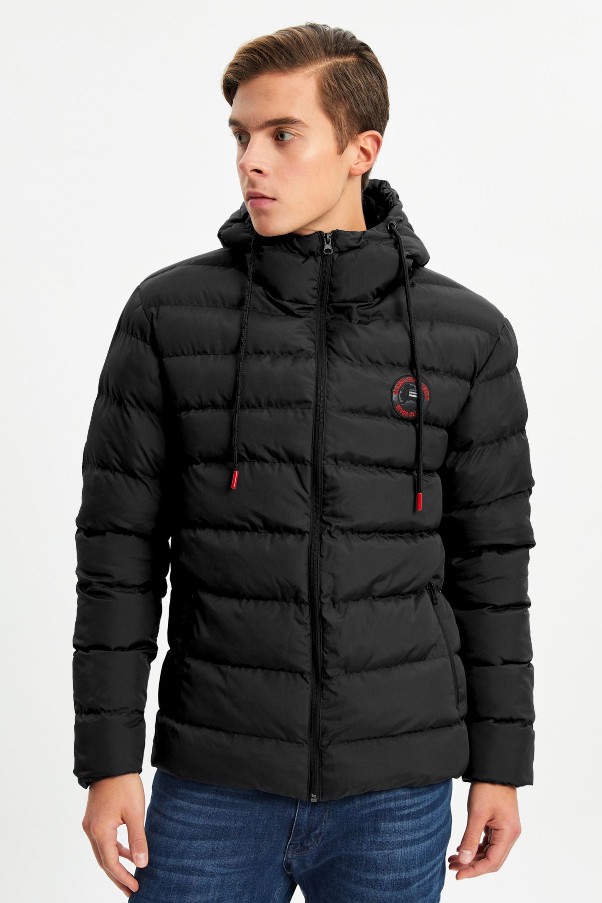 North River Men s Black Waterproof and Windproof Puffer Jacket
