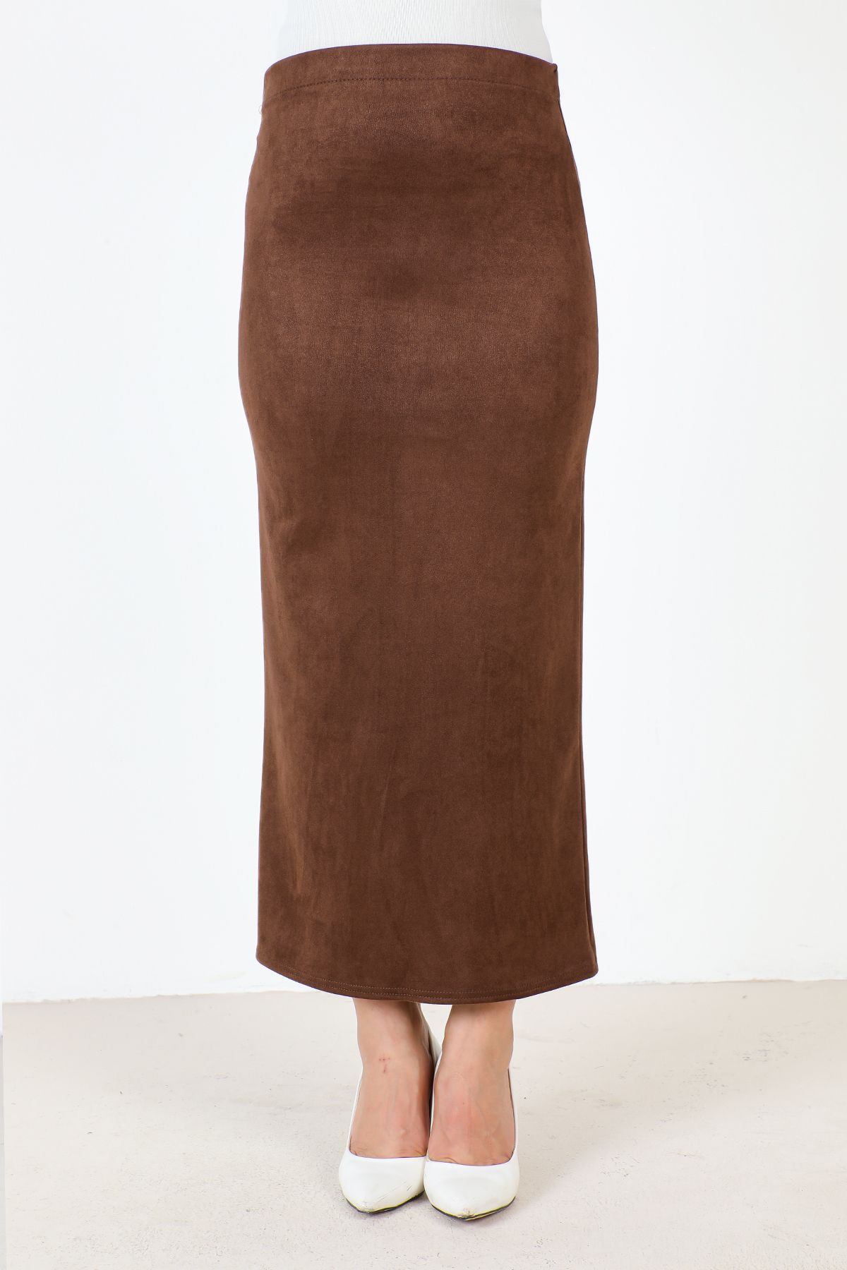 Pencil skirt shop in brown