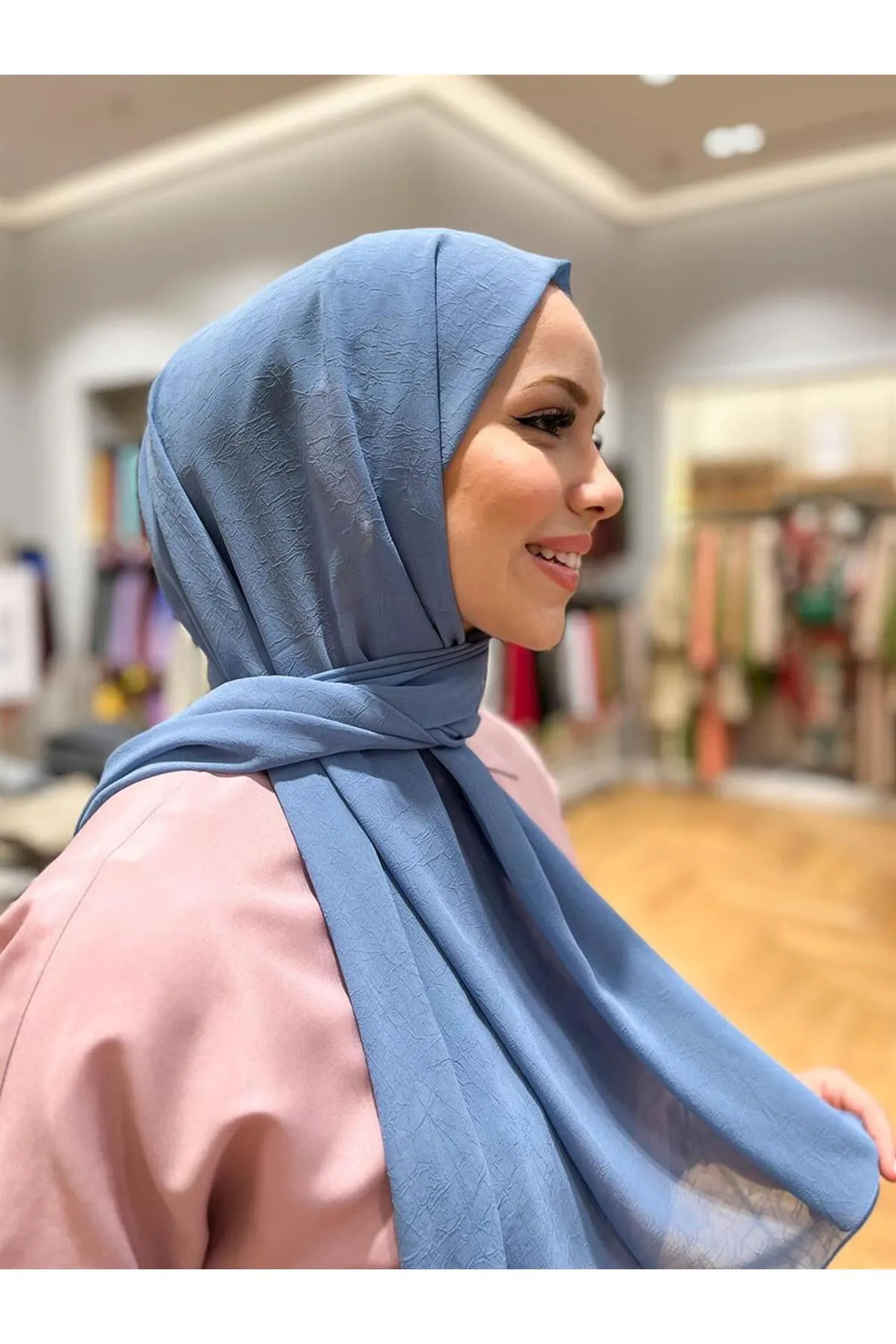 شال زنانه قهوه ای آرمینه | S00OA0444314 اورجینال - تصویر 3