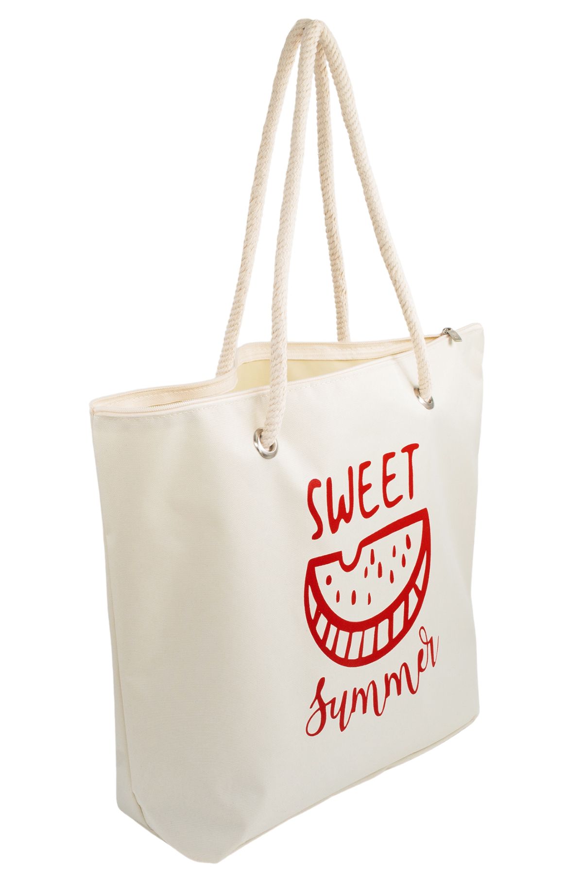 Cream beach sale bag