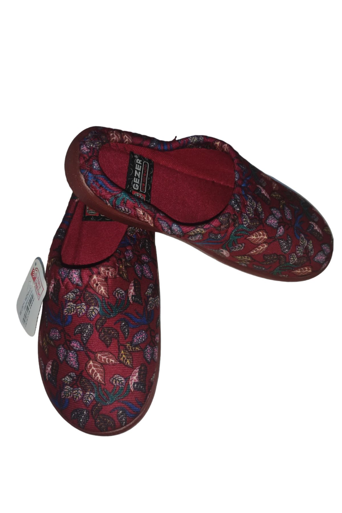 Burgundy bandana slippers store