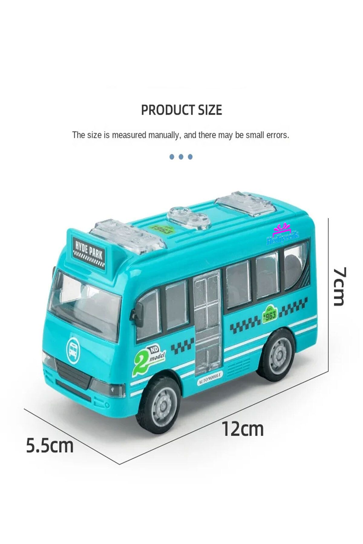 hediyecik-Frictional 4-Piece Toy Bus Set 12 cm 8