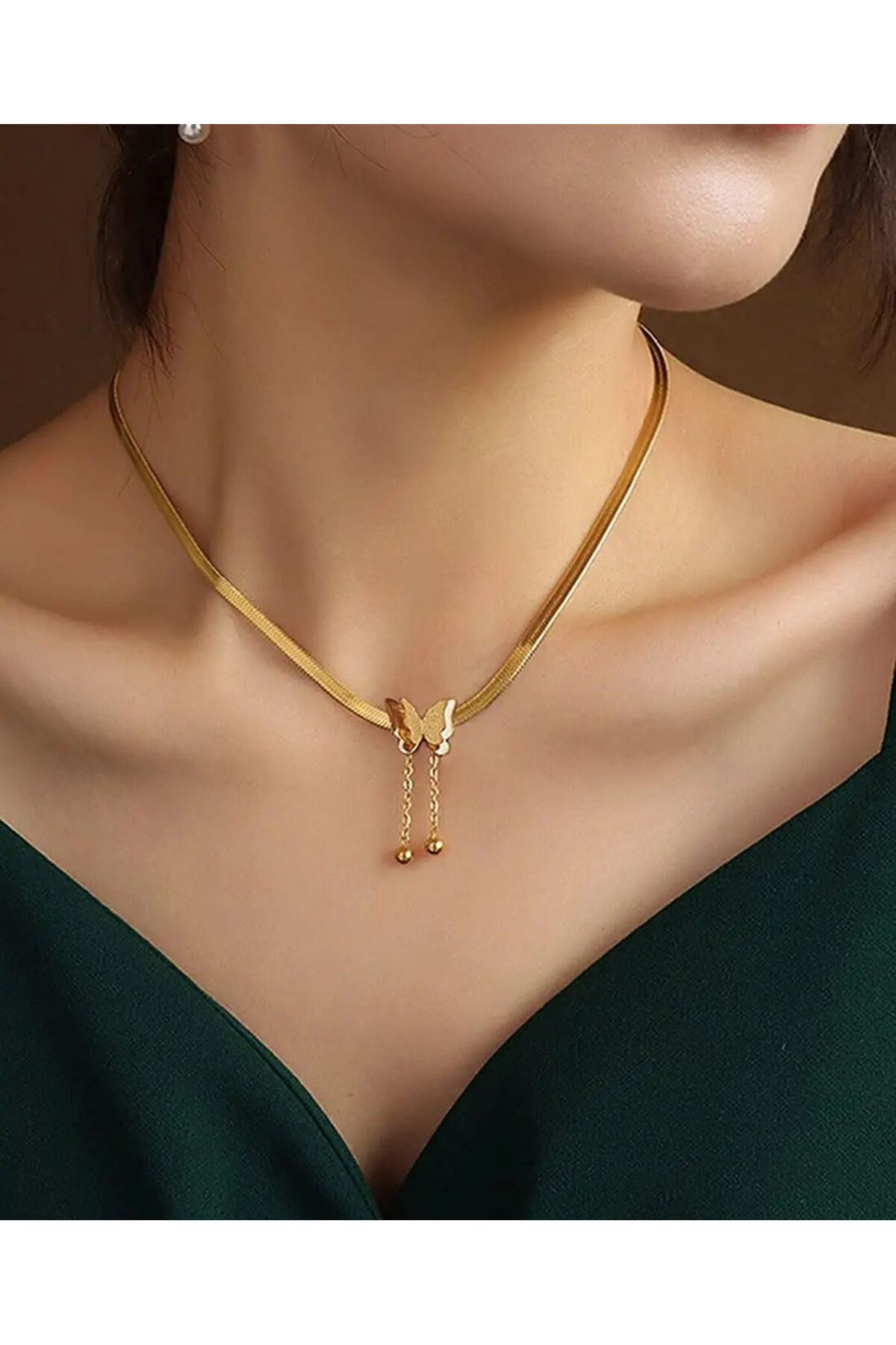 Gold necklace accessories new arrivals
