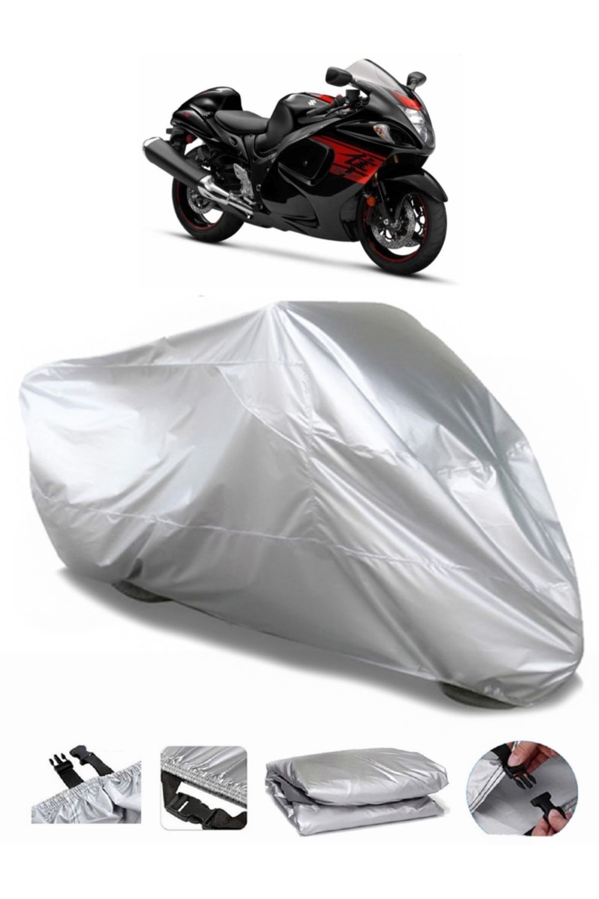 AutoEN Suzuki GSX R 1300 Hayabusa Motorcycle Cover Luxury Quality Thick High Quality