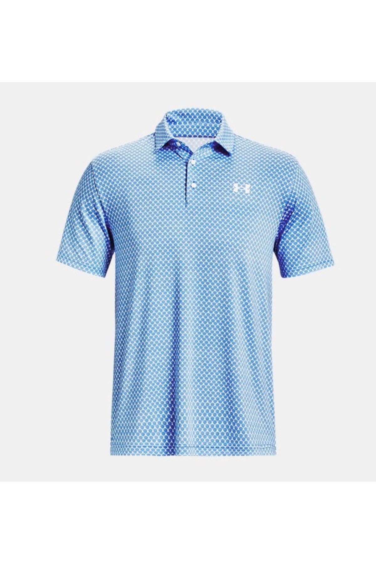 تی شرت آبی مردانه Playoff UA در 3.0 چاپی Polo 1378677 105 Under Armour