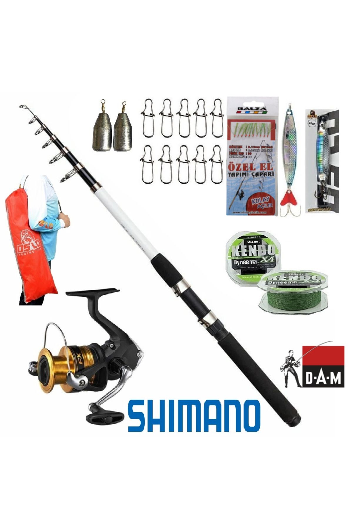 ست چوب ماهیگیری مجموعه DAM NOVA 20 40GR TELE SPIN shimano