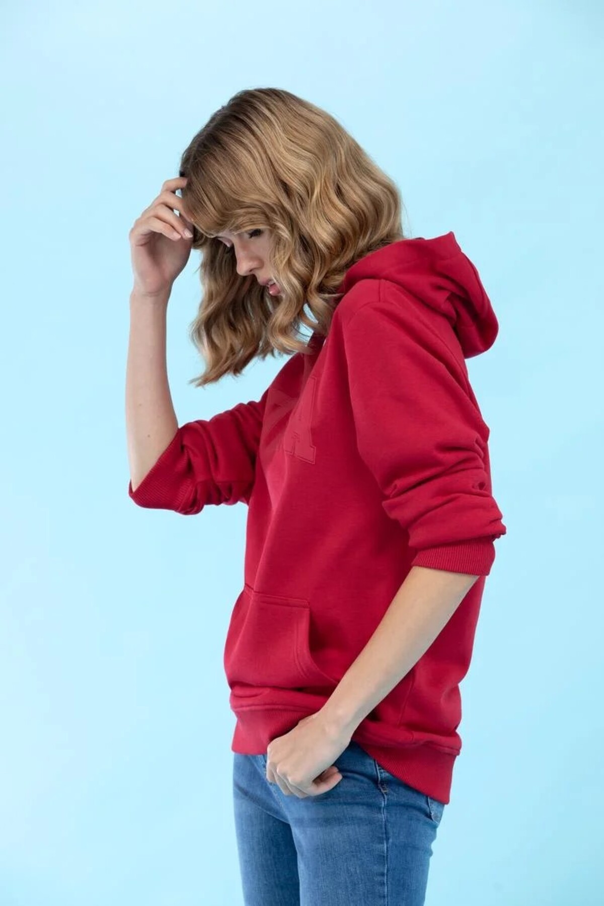 سویشرت مردانه قرمز یو اس پولو | G081SZ082.000.1700331.VR030 اورجینال - تصویر 3